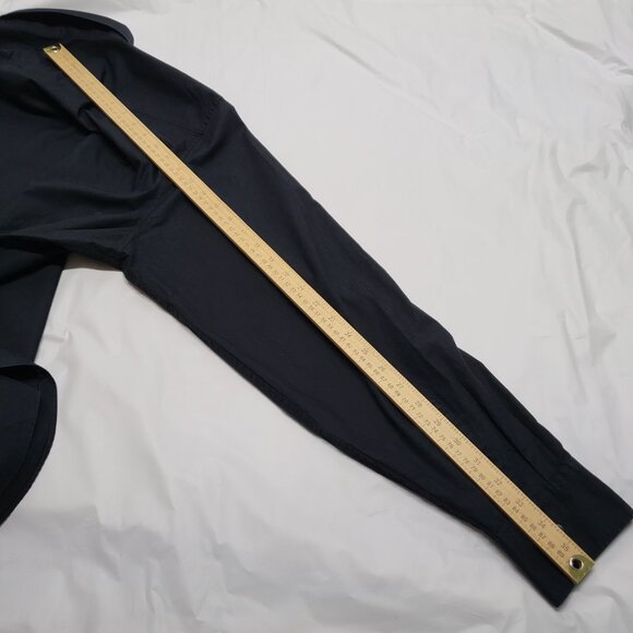 Claiborne Mens Shirt Button Up XXL Long Sleeve Black Cotton - Picture 14 of 14